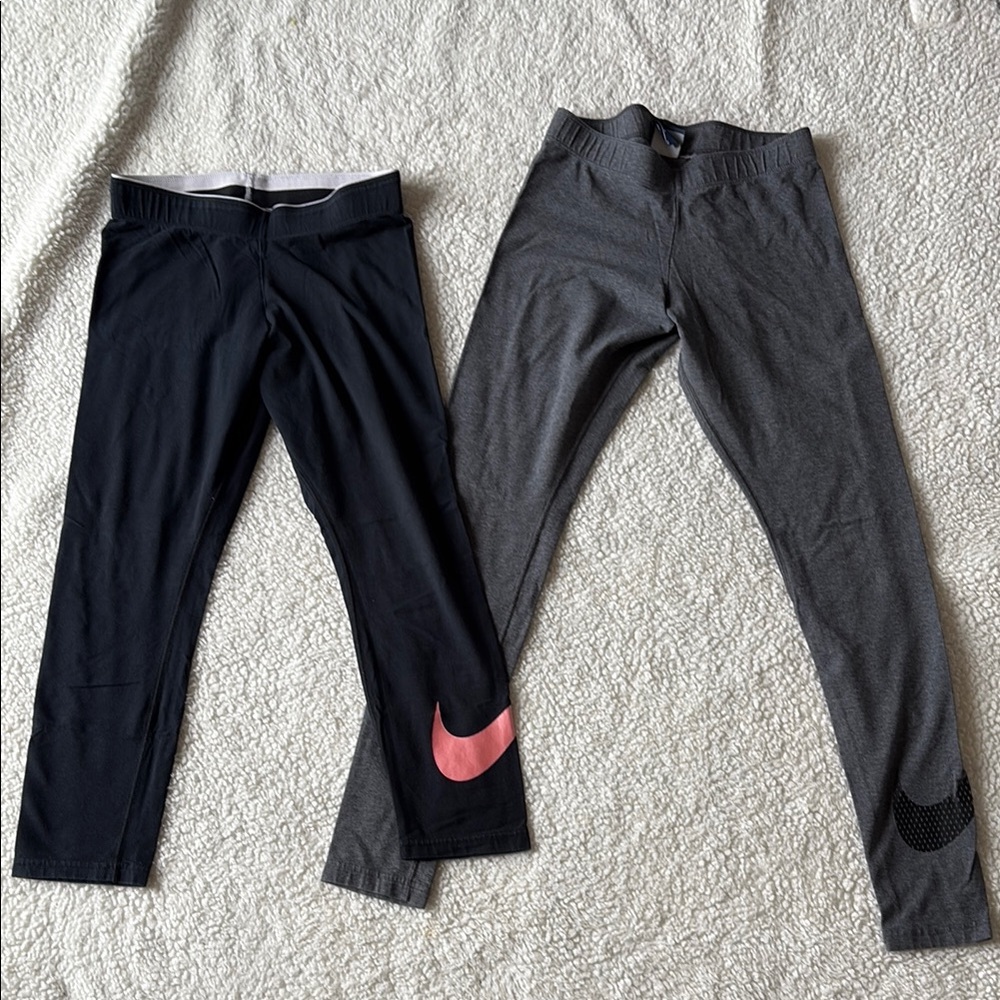 Nike cotton grey leggings and Capri leggings